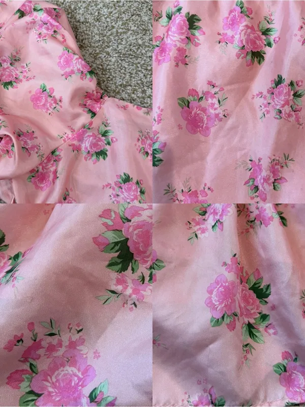 LoveShackFancy x Target Cecile Pink Floral Puff-Sleeve Dress Size 12 - Image 9