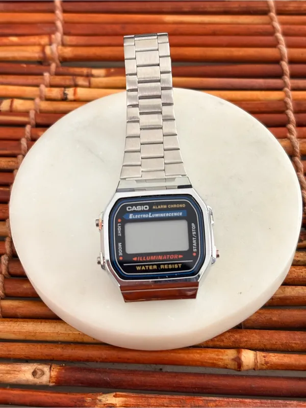 Casio Silver Digital Illuminator Watch Needs Battery - Image 3