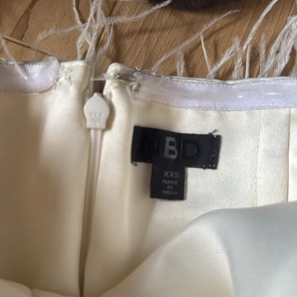 NBD Gracy Mini Dress in White & Silver - Image 4