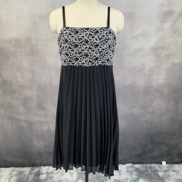 RM Richards Cocktail Dress Size‎ 16 Pleated Party Glam Elegant Old Hollywood - Image 12