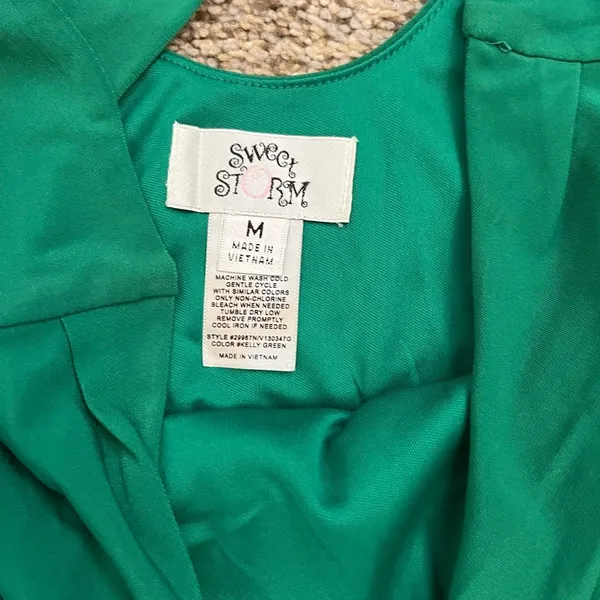 Sweet Storm Green mini cocktail dress - Image 3