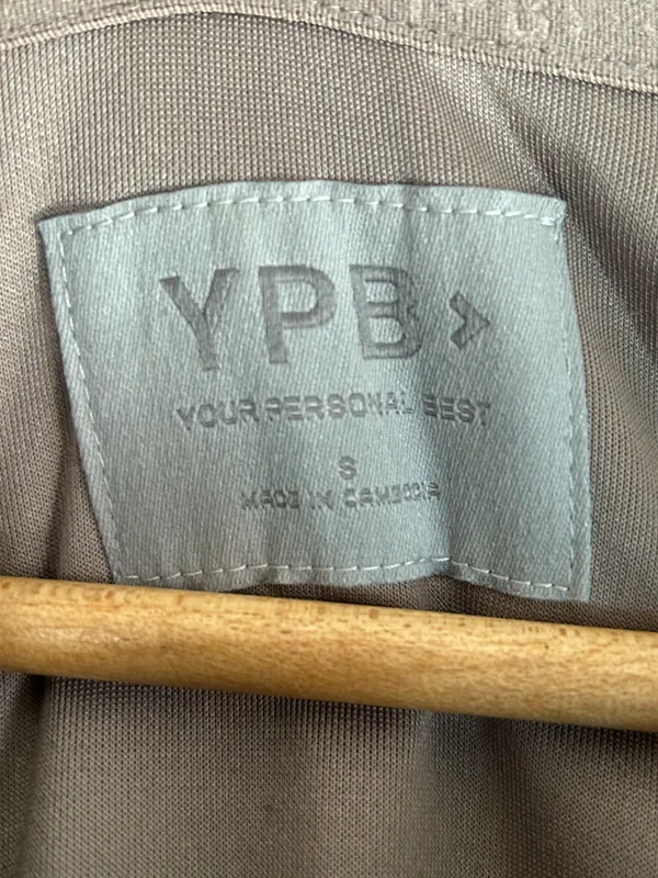 Abercrombie & Fitch YPB NeoKNIT Active Full-Zip Hoodie Tan Brown Small - Image 3
