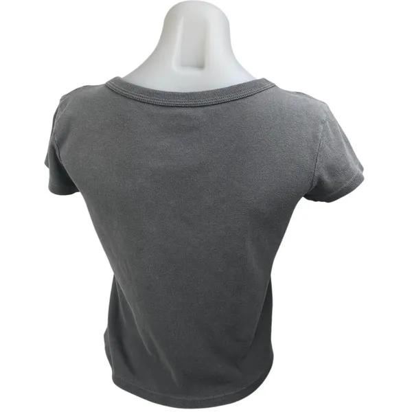 John Galt Nashville Skeleton Women's Gray Short Sleeve Graphic Tee T-shirt Top S - Image 2