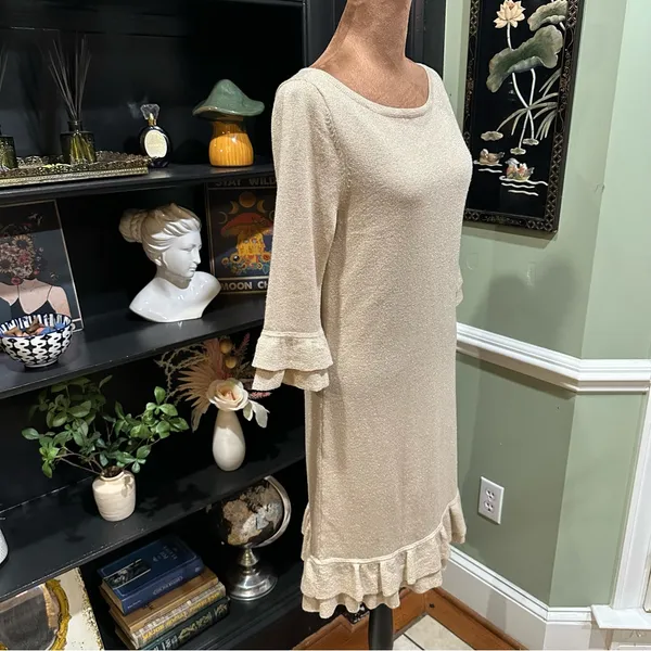 Lilly Pulitzer Helena Metallic Sweater Dress Size Small - Image 11