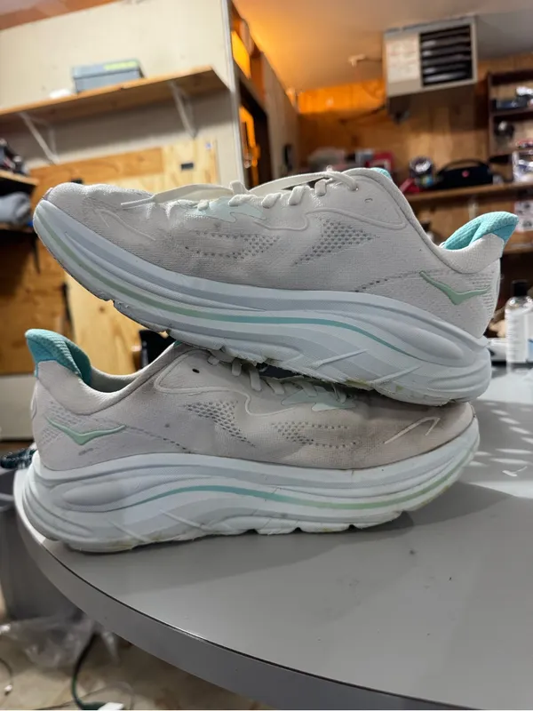 Hoka One Women's Clifton 10 White Running Sneakers Size 11 B - Image 2