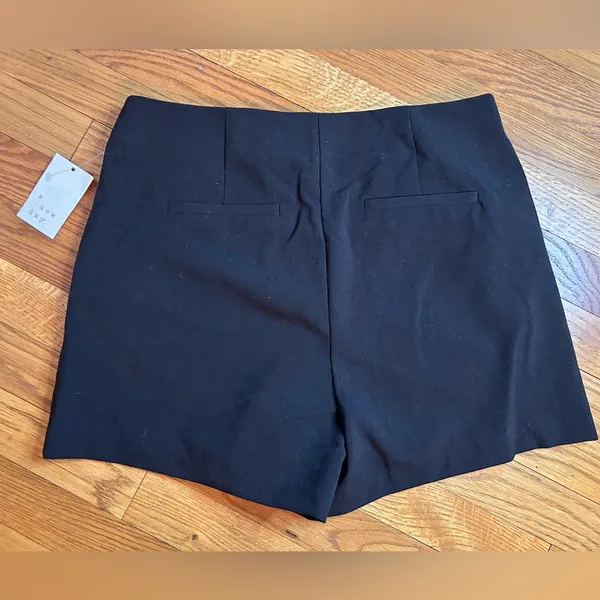 a new day Women's High Rise Tailored Black Shorts - Image 3