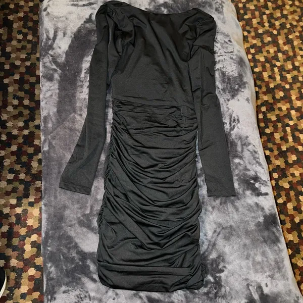 Princess Polly Santanna Mini Dress in Black Size 2 New with tag - Image 8