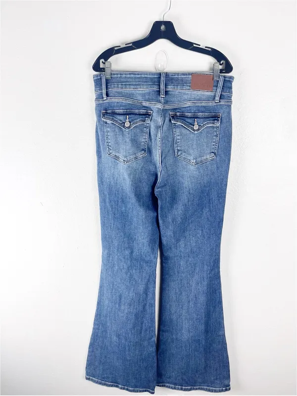 JUDY BLUE Blue Denim High Rise Flare Leg Jeans Size 32 Casual Neutral - Image 2