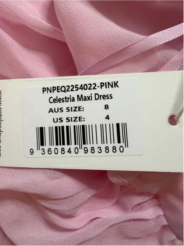 NEW Petal & Pup Celestria-Maxi-Dress-Pink 4 $99 NO SCARF - Image 6