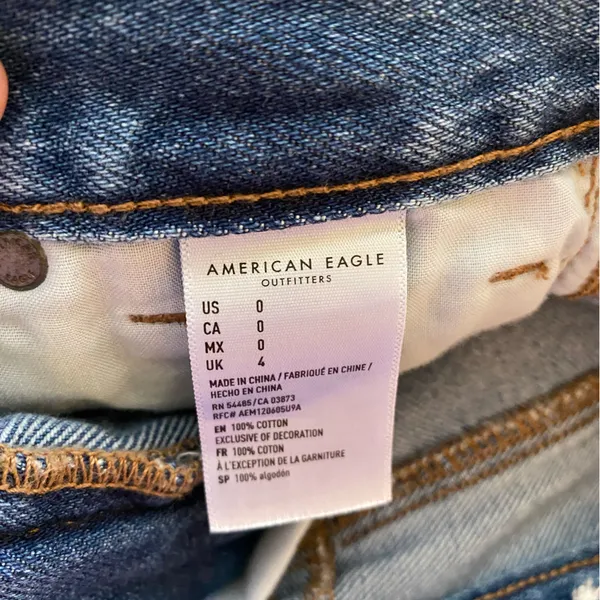 American Eagle Women’s Mom Jean Shorts size 0 - Image 8