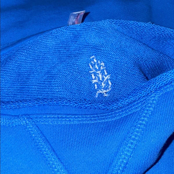 NWOT Free People X FP Movement Cruise Sweatshirt In Stellar Blue Super Oversize - Image 5