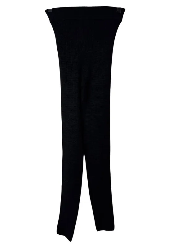Fear of God ESSENTIALS Waffle Leggingsin Black Large New Womens Knit Pants - Image 10