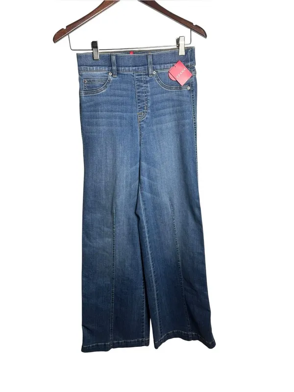 Spanx Seamed Front Wide Leg Jeans in Vintage Indigo S NWT - Image 2