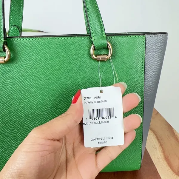 NWT Coach Alice Satchel Bag In Colorblock‎ - Image 6
