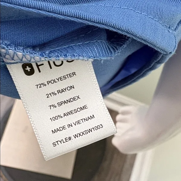 Figs Blue Rafaela Scrubs Top Small - Image 10
