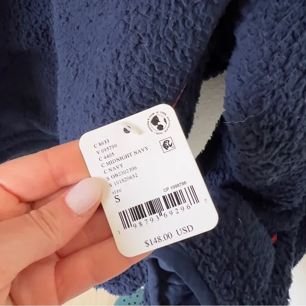 NWT Free People FP Movement Free Flow Fleece Pullover in Midnight Navy Blue - Image 8