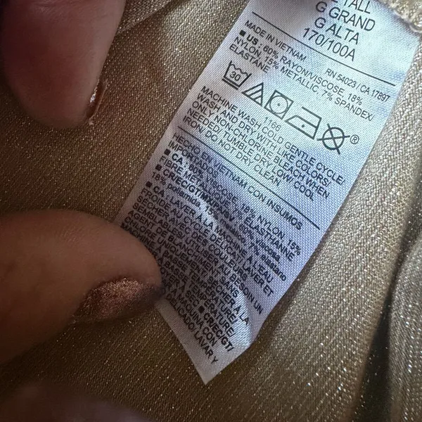 Zara Shimmering Gold Top - Image 5