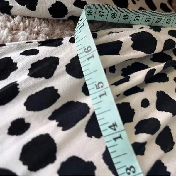 ASOS Dalmatian Spot Print Babydoll Dress Long Sleeve V Neck NWOT Womens 4 - Image 9