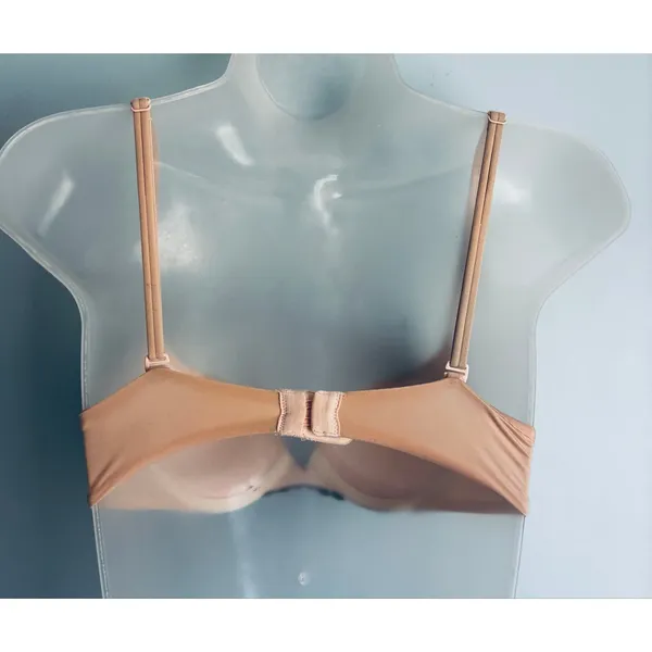 Victoria's Secret Push Up Bra 32A Cream/Pink Black Lace Padded Plunge - Image 3