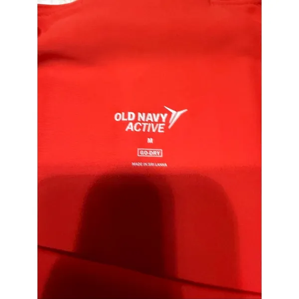 Old Navy Active high-waisted leggings vibrant orange/coral Sz M NWOT - Image 4