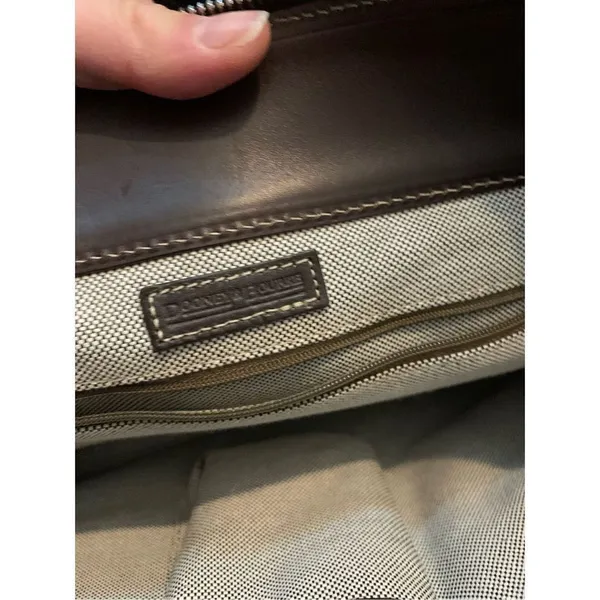 Dooney and bourke brown and tan handbag shoulder bag - Image 6