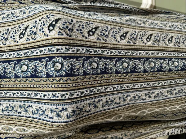Free People “Donatella” Mock Turtleneck Paisley + Stripe Top – Size Medium - Image 6