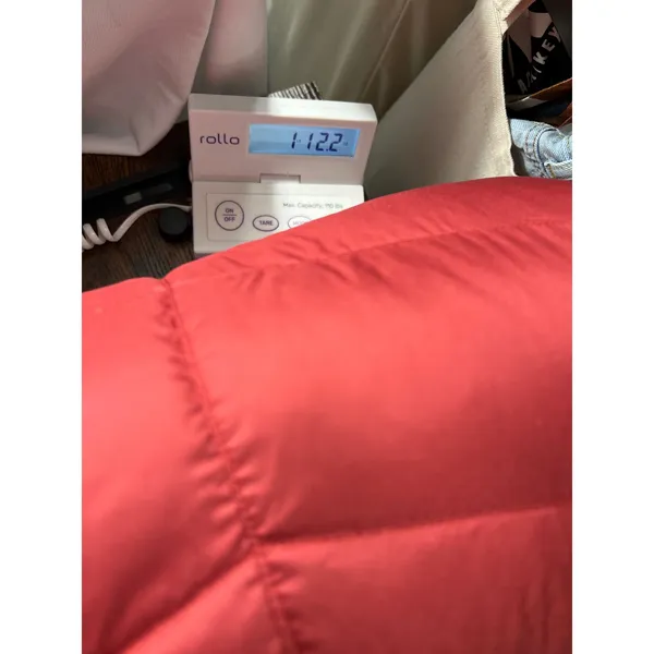 Marmot Puffer Jacket XS Red 700 Fill Down Quilted Hooded Winter Coat Longline - Image 14