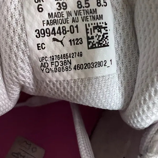 Puma Mayze Floral Platform Sneakers White Pink Embroidered Women’s 8.5 - Image 7