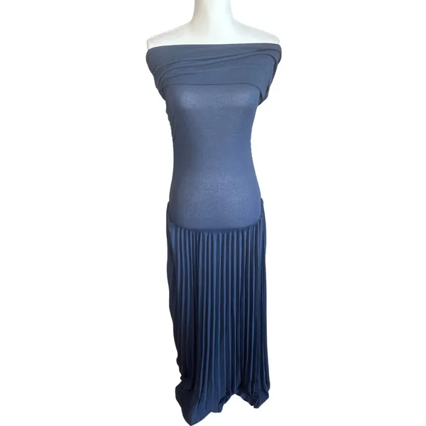 LIONESS Field Of Dreams Dress in Navy Small New Womens Maxi Gown - Image 4