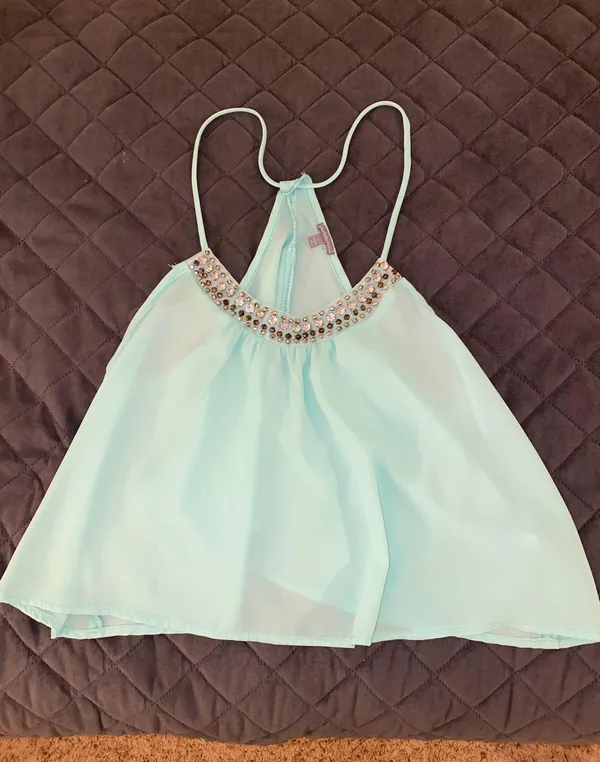 Teal Sheer Tank - Image 2
