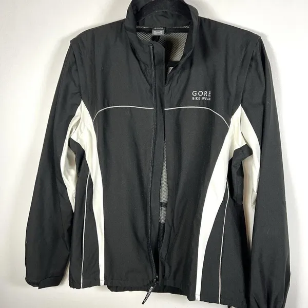 Gore‎ Wear Windstopper Cycling Running Jacket Men's Large Black Windbreaker Zip - Image 7