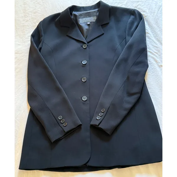 Garfield Marks Blazer Womens Size 6 Black Lined 4 Button Front Collar USA Made - Image 8