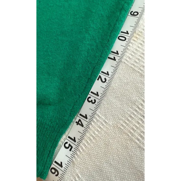 VTG 90s Y2K Outlander Studio Kelly Green Lambswool Angora Slouchy Sweater OVZS-M - Image 8