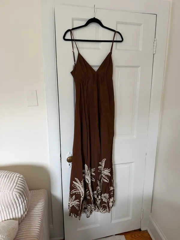 Abercrombie Brown Neutral Maxi Dress - Image 2