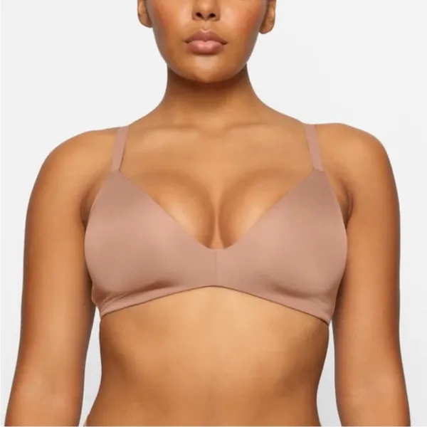 NWT SKIMS Wireless Form lightly lined T-Shirt Bra in‎ Sienna 34DD $54 - Image 2