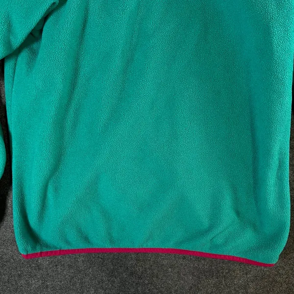 Patagonia Synchilla Fleece Pullover Teal Pink Trim Snap-T Women's Large - Image 13