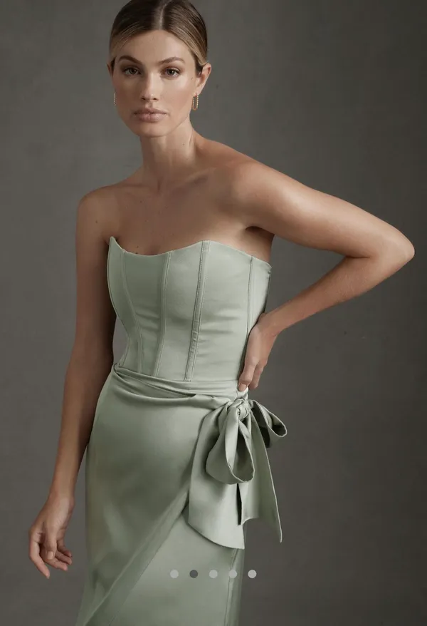 V. Chapman Anthropologie June Corset Slit Gown - Image 5
