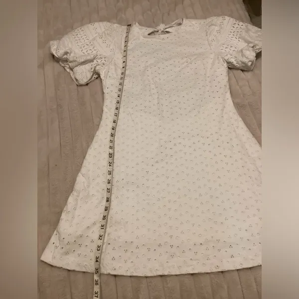 Free People Apricot Rose Mini Dress. Eyelet dress - Image 14