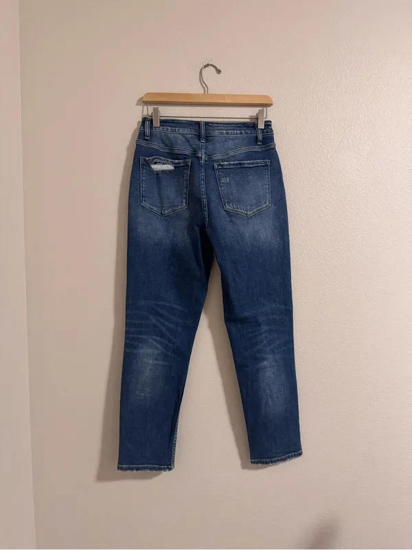 Vervet Women's Boyfriend Button-Fly Jeans - Blue - Image 3
