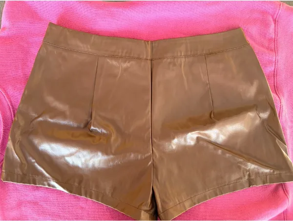 Shein | Brown Mocha Pleather Mini Skirt | XL - Image 2
