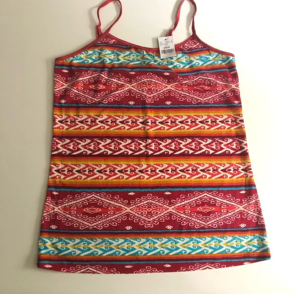 Wet Seal Womens Basic Print Spaghetti  Strap Tank Sz L - Image 2