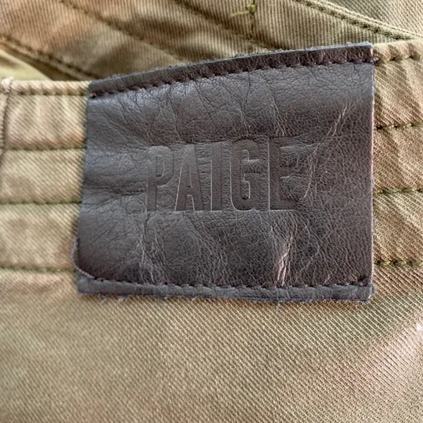 Paige Mayslie Utility Jogger Pants‎ Olive Green Lyocell Drawstring Hem Womens 30 - Image 5