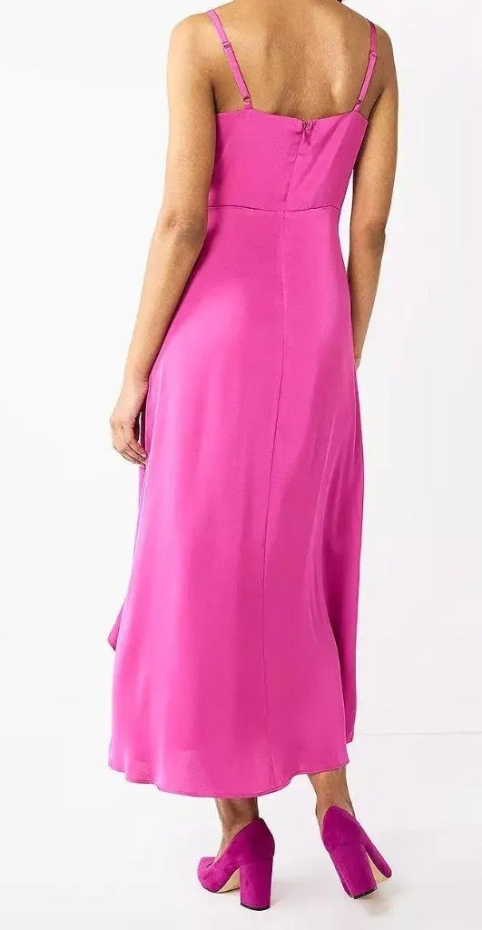 Nine West Cowlneck Maxi Satin Dress - Image 2