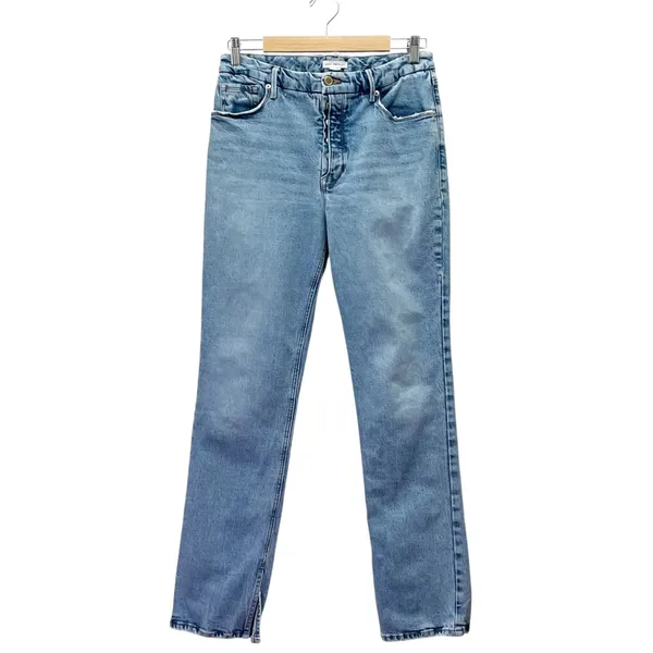 Good American Good Icon Split Inseam Jeans Size 10 / 30 Medium Wash Straight Leg - Image 2