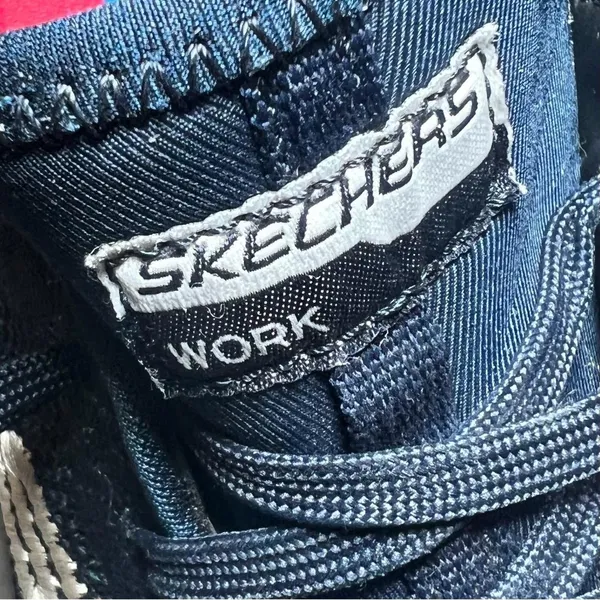 Skechers Womens Size 8 1/2 Work Shoes Steel Toe Safety Navy Blue Sneakers Safety - Image 5