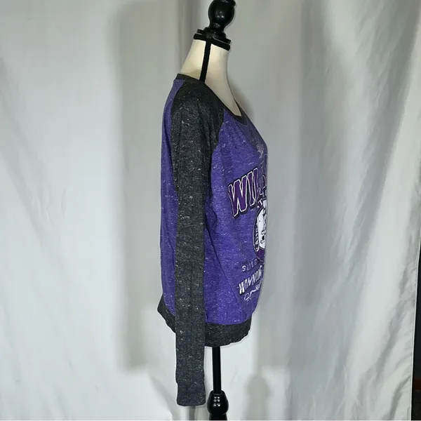 Press Box Women’s Kansas State Wildcats Raglan Style Long Sleeve Shirt - Image 6
