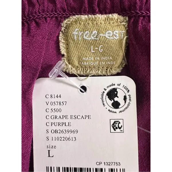 Free People Bohemian Witchy Horizon Coast Maxi Dress Dark Plum Large NWT - Image 7