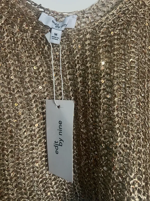 VICI Gold Mesh Crop Top - Image 2