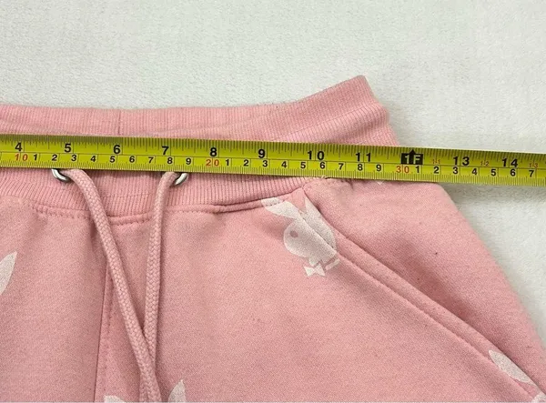 Playboy X Missguided Pink Bunny All Over Print Comfy Lounge Sweatpants Womens XS - Image 5