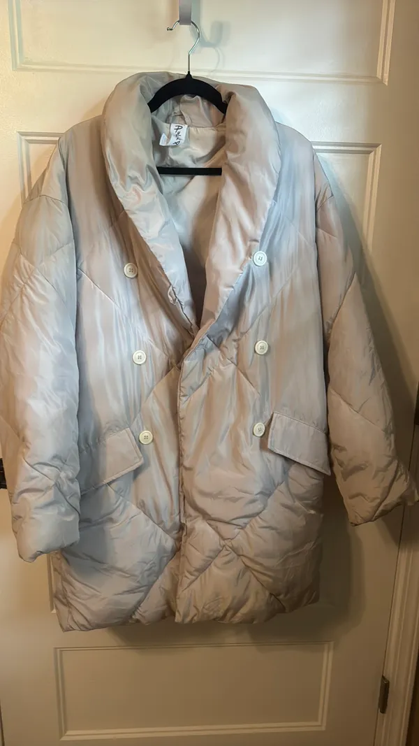Free people puffa oversized jacket - Image 3